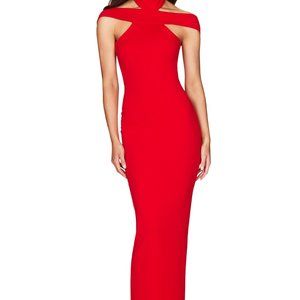 Nookie Gabrielle Gown Orange Coral Maxi Dress Prom - Like new! See pictures.